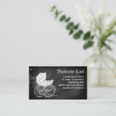 Gothic Baby Carriage Visitenkarte (Stehend Vorderseite)