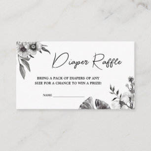 Gothic Baby Duwer Diaper Raffle Begleitkarte