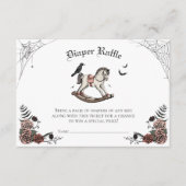 Gothic Baby Duwer Windelwanne Raffle Pink und Blac Begleitkarte (Vorderseite)