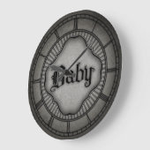 Gothic Baby Große Wanduhr (Winkel)