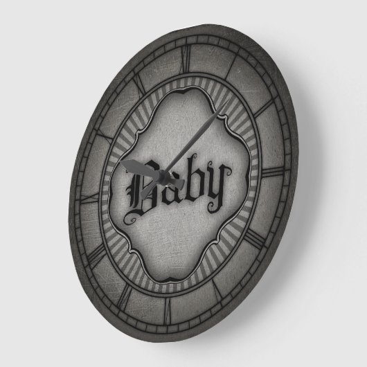 Gothic Baby Große Wanduhr (Winkel)