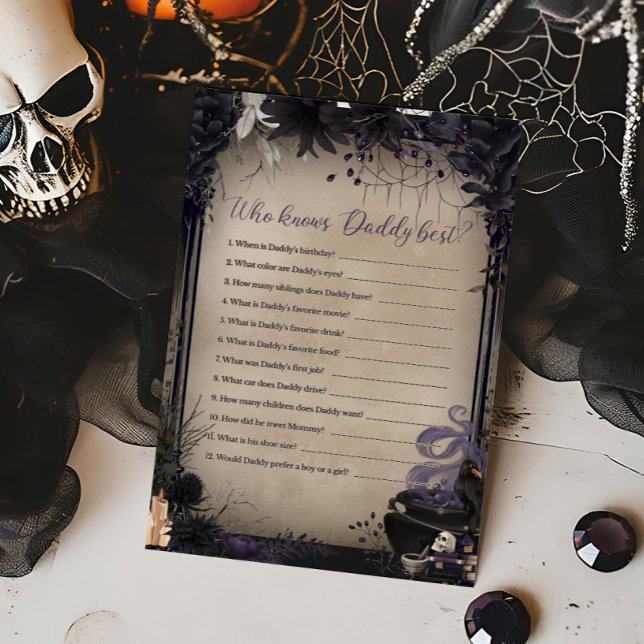 Gothic Baby ist Brewing Who kennt Daddy Best Game (A Baby is Brewing Baby Shower Who knows Daddy Best Game)