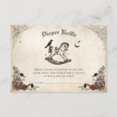 Gothic Baby Shower Diaper Umschließkarte Begleitkarte (Vorderseite)