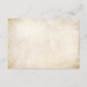 Gothic Baby Shower Diaper Umschließkarte Begleitkarte (Rückseite)