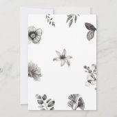 Gothic Baby Shower Einladung (Rückseite)