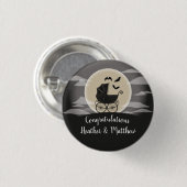 Gothic Baby Shower Halloween Carriage Button (Vorne & Hinten)