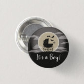 Gothic Baby Shower Halloween Carriage Button (Vorne & Hinten)