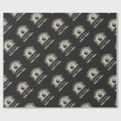 Gothic Baby Shower Halloween Carriage Geschenkpapier (Flach)