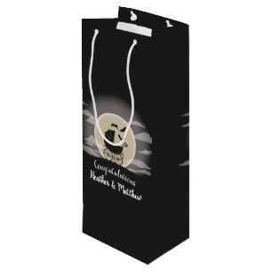Gothic Baby Shower Halloween Carriage Geschenktüte Für Weinflaschen