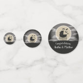 Gothic Baby Shower Halloween Carriage Konfetti (Vorderseiten)