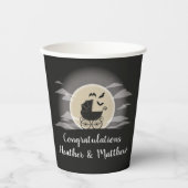Gothic Baby Shower Halloween Carriage Pappbecher (Vorderseite)