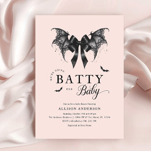 Gothic Baby Shower Halloween Einladung