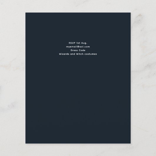 Gothic Baby Shower Niedlich Girl Moonlight Lullabi (Rückseite)