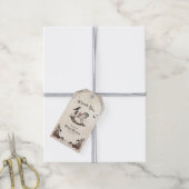 Gothic Baby Shower Rocking Pferd Vielen Dank Geschenkanhänger (Mit Garn)