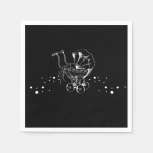 Gothic Baby Shower Serviette viktorianischer Kinde