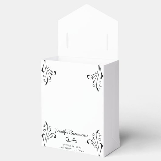 Gothic Baby Shower Theme Party Geschenkschachtel (Geöffnet)