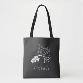 Gothic Bachelorette Party Bride or Die Floral Tasche