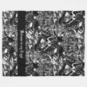 Gothic Baphomet Dark Arts Alternative Fleecedecke (Vorderseite (Horizontal))