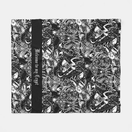 Gothic Baphomet Dark Arts Alternative Fleecedecke (Vorderseite (Horizontal))