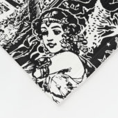 Gothic Baphomet Dark Arts Alternative Fleecedecke (Ecke)