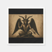 Gothic Baphomet Serviette (Vorderseite)