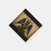 Gothic Baphomet Serviette (Ecke)