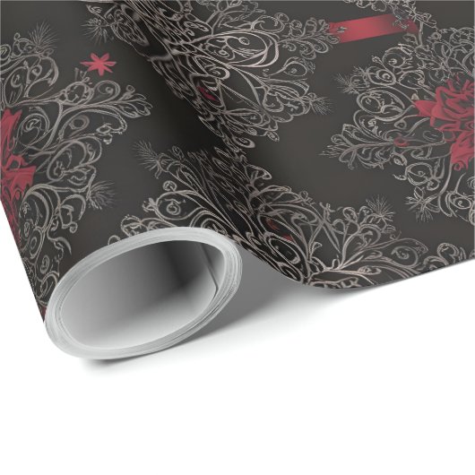 Gothic Baroque Wrapping Paper Geschenkpapier (Rolleneckpunkt)