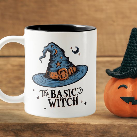 Gothic Basic Hexenhut Coffee Brew Halloween Zweifarbige Tasse