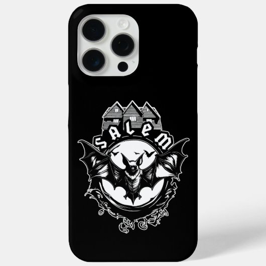 Gothic Bat and Salem Hexenhaus Case-Mate iPhone Hülle (Rückseite)