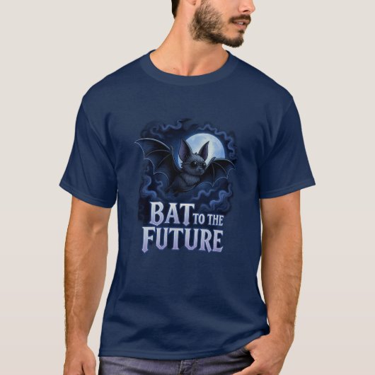 Gothic Bat Artwork - Retro Dark Humor Aesthetic T-Shirt (Vorderseite)