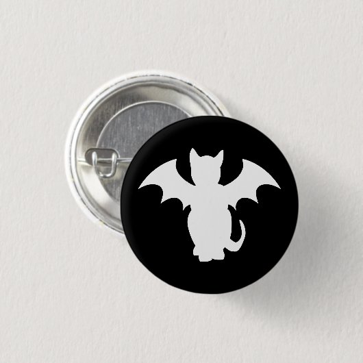 GOTHIC BAT CAT-BUTTON BUTTON (Vorne & Hinten)