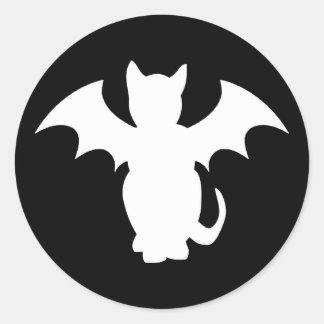 GOTHIC BAT CAT STICKER
