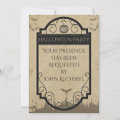 Gothic Bat Einladung (Vorderseite)