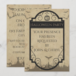 Gothic Bat Einladung