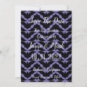 Gothic Bat Halloween Hochzeit Save The Date