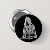 Gothic Bat Skeleton Button (Vorne & Hinten)