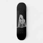 Gothic Bat Skeleton Skateboard (Vorderseite)