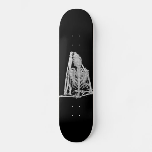 Gothic Bat Skeleton Skateboard (Vorderseite)