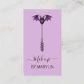 Gothic Bat-Themed Mascara Wand Makeup Visitenkarte (Vorderseite)