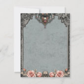 Gothic Bat Wedding danke Ihnen Karten (Rückseite)