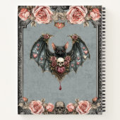 Gothic Bat Wedding Planner Journal Notizblock (Rückseite)