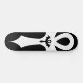 Gothic Bat Wing Ankh Skateboard (Horizontal)