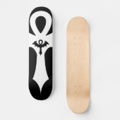 Gothic Bat Wing Ankh Skateboard (Vorderseite)