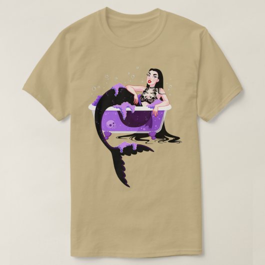 Gothic Bathbomb Mermaid T-Shirt (Design vorne)