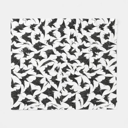 Gothic Bats Fleecedecke (Vorderseite (Horizontal))