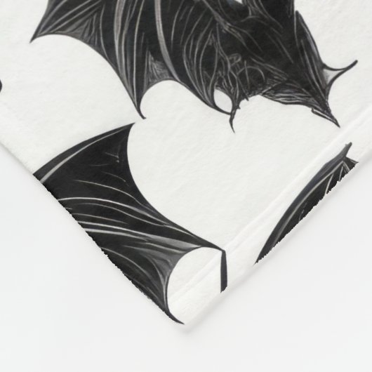 Gothic Bats Fleecedecke (Ecke)