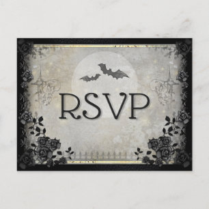 Gothic Bats Gray UAWG PostCard Postkarte