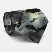 Gothic Bats Halloween | Gotische Hochzeit Krawatte (Gerollt)