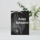 Gothic Bats Happy Halloween Postkarte (Stehend Vorderseite)