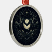 Gothic Bats  Ornament Aus Metall (Rechts)
